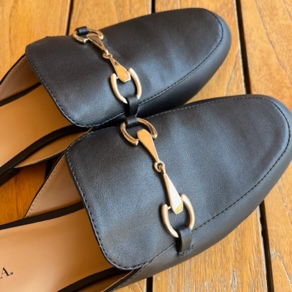 EUC Merona Women’s Black Mules Size 10 - Picture 7 of 16